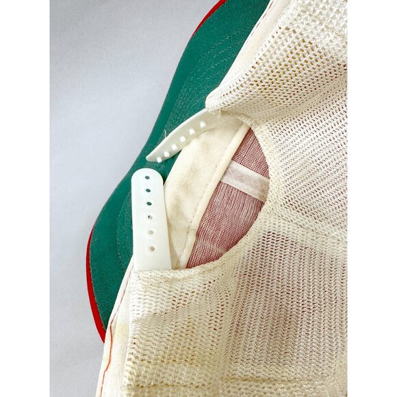 Vintage RUGER Firearms Guns Red White Snapback Trucker Hat w Patch 80s NOS - Picture 8 of 10